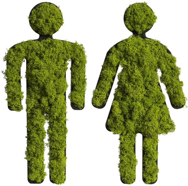 Toiletten Beschilderung "Paar"